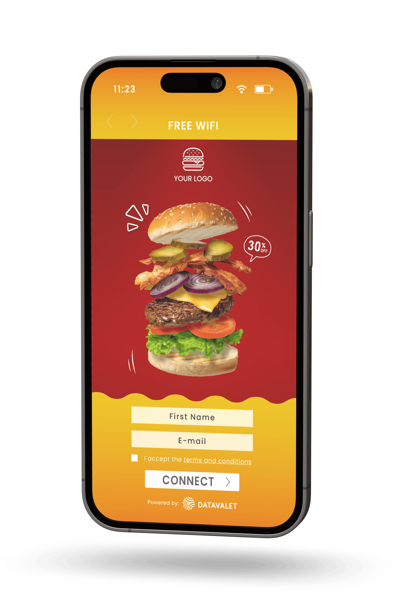 WiFi for Restaurants Captive Portal